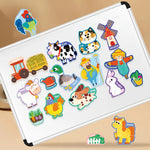 Puzzle Magnético 30 Piezas p/pizarra - Granja
