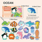 Puzzle Magnético 30 Piezas p/pizarra - Océano