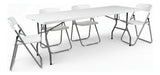 Mesa Plegable Portatil + 4 Sillas