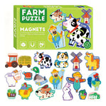 Puzzle Magnético 30 Piezas p/pizarra - Granja