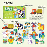 Puzzle Magnético 30 Piezas p/pizarra - Granja